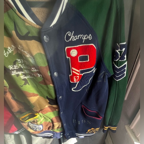 Polo Ralph Lauren Tiger Varsity Jacket (Camo/Multi Color) - Picture 2 of 12